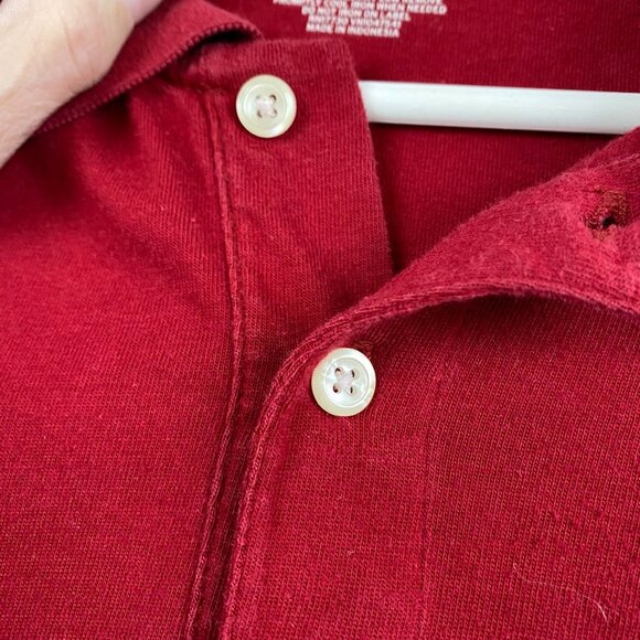 Merona Men's Polo Shirt XL Red Cotton/Polyester Blend - Picture 8 of 8